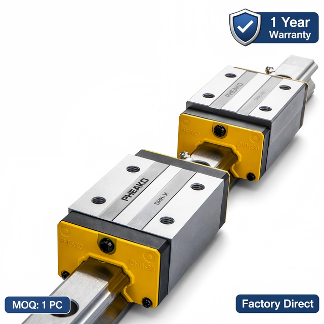 Linear Guideway Rail DHH30U (Block) Interchangeable HIWIN Original Parts Bearing Steel OEM Customized for Automation CNC