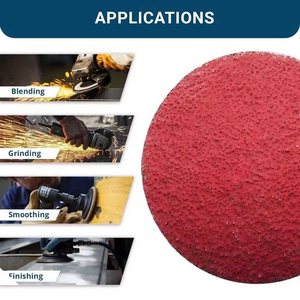 Disques de ponçage à changement rapide 2 et 3 pouces, type R Roll Lock - Disques de conditionnement en céramique, zircone et oxyde d'aluminium pour meuleuse d'angle - Product Image 5