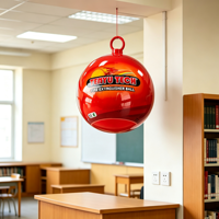 Extincteur automatique Fireball, boule à poudre sèche, 110 mm, portable, montage mural, portée de 1,3 m, CE ISO9001, fournitures de lutte contre l'incendie
