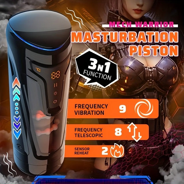 TPE Material 3D Texture Channel Thrusting Stretching Sex Machine Heating Stroker Vibrator Automatic Male Masturbation Tools