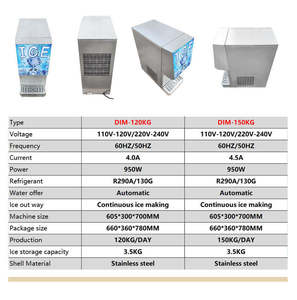 Hot bán 150kg/ngày thương mại Ice Maker thương mại undercounter Ice Maker Máy - Product Image 5