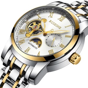 Montre automatique de luxe pour homme en acier, marque OEM, mouvement mécanique doré, modèle R835 - Product Image 1