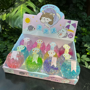 ชุดกระปุกกลิตเตอร์สไลม์ 6 สี สำหรับเด็กอายุ 3 ปีขึ้นไป ของเล่นดินน้ำมันสำหรับเด็กทุกเพศ - Product Image 4