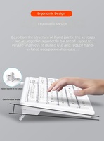 Clavier à membrane USB K6 Slim pleine taille, clavier de bureau filaire multifonctionnel pour Android IOS, ordinateur portable