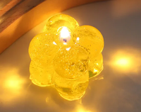 Cire gel/cire gelée pour la décoration intérieure Bougie parfumée aux fleurs séchées fantaisie