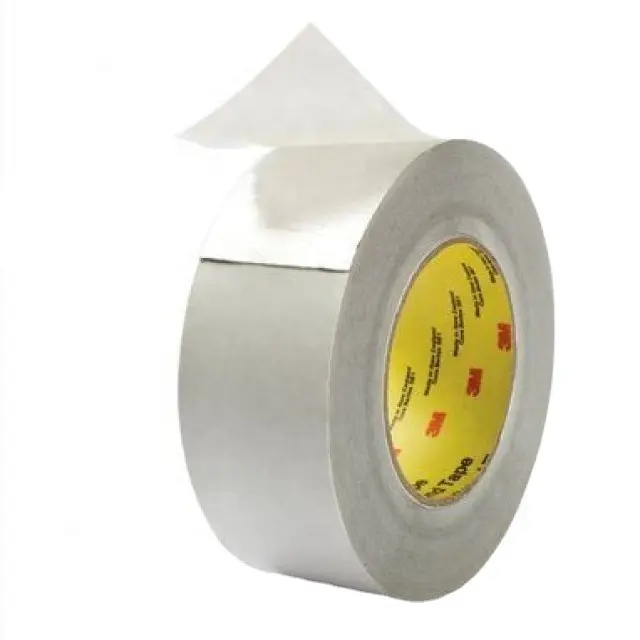 Cinta de papel de aluminio para reflectores de calor y barrera de humedad, 76,2mm x 60 yardas, 3M, 427