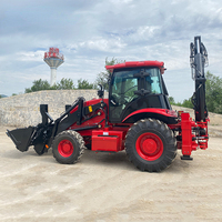 Retroexcavadora 4cx Traktor-Baggerlader 388 Mini-Baggerlader 5,2 Tonnen Radlader mit Motor