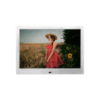 Visionneuse de photos numériques LCD à piles de haute qualité 12 13 14 15 pouces avec vidéos Photos diaporama