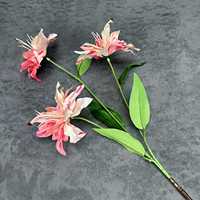Künstliche Seidenblumen mit 3 Köpfen im Ölgemälde-Stil für Heimdekoration und Hochzeitsdekoration