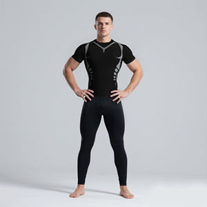 Camisetas de poliéster de alta calidad para hombre, para deporte, ejercicio físico, secado rápido, correr, ciclismo, trotar, ropa para hombre, camisetas, Tops - Product Image 5