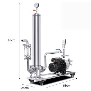 Système de filtration pour boissons, bière, alcool en acier inoxydable de qualité alimentaire pour Kavas, vodka, vin, cognac, brandy, double filtration - Product Image 2