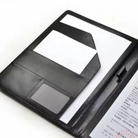 Portafolio de Cuero Personalizado con Carpeta de Archivos A4, Multifuncional, para Gerentes, con Logotipo Personalizado