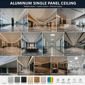 Système de plafond acoustique intégré 600x600mm, dalles de plafond en aluminium métallique isolantes pour bureau/hôpital - Product Image 6