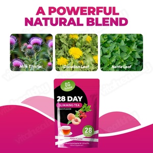 Vitahealthy OEM/ODM Thé minceur naturel 28 jours <span class=keywords><strong>sans</strong></span> <span class=keywords><strong>sucre</strong></span> saveur pêche pour adultes, favorise la <span class=keywords><strong>perte</strong></span> <span class=keywords><strong>de</strong></span> <span class=keywords><strong>poids</strong></span>, améliore la digestion et booste l'énergie - Product Image 2