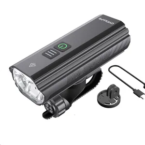 CYCLAMI ไฟจักรยาน BR-2000 Ultra Bright 2000 Lumens จักรยาน TYPE-C ชาร์จถนน MTB ขี่จักรยานไฟหน้า