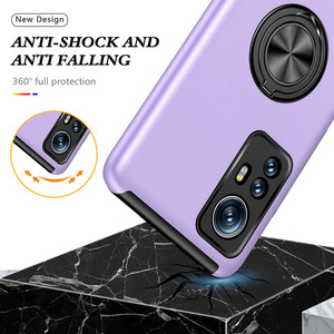 Funda de teléfono de PC TPU híbrida con soporte de anillo de 360 grados al por mayor <span class=keywords><strong>para</strong></span> <span class=keywords><strong>Xiaomi</strong></span> 13 12 <span class=keywords><strong>12T</strong></span> 11 Pro funda con sensación de piel a prueba de golpes - Product Image 3