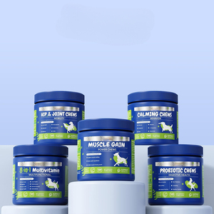 Muscle Builder Weight Gain High Protein Calcium Muscles Soft Chews Supplément de santé <span class=keywords><strong>pour</strong></span> chiens Suplementos Para Perros - Product Image 6