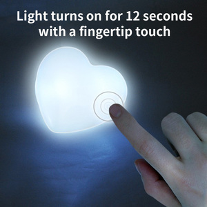 Lampu Tidur LED Mini Bentuk Hati Lucu, Lampu Sentuh USB, Lampu Malam Kecil Isi Ulang, Hadiah Lampu Baru yang Unik - Product Image 4