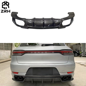 Diffuseur de pare-chocs arrière en fibre de carbone pour <span class=keywords><strong>Prosche</strong></span> <span class=keywords><strong>Macan</strong></span> 2014-2021 Diffuseur arrière en carbone - Product Image 1