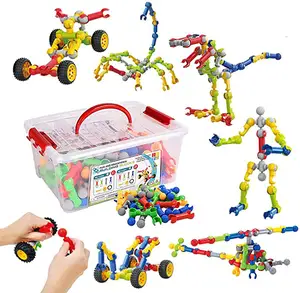 Heißer Verkauf Bestes Geschenk Kleinkinder Engineering 170 Stück Bildungs bau STEM Modell Andere Spielzeug Bausteine für Kinder