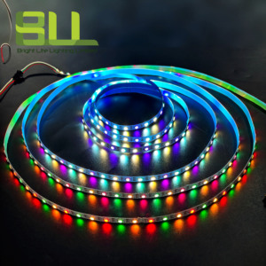 5050 <span class=keywords><strong>Strip</strong></span> <span class=keywords><strong>Led</strong></span> piksel RGBW, 60Leds Per Meter RT1903 DC5V dengan konektor JST untuk pencahayaan disko - Product Image 1