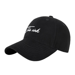 Gorra de Béisbol The Sink Negra de Algodón Unisex con Logotipo Bordado - Product Image 1