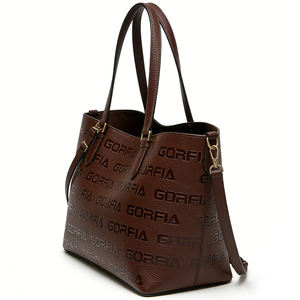 Новая кожаная сумка-тоут 2026 года с тиснением на заказ для женщин, вместительная сумка через плечо, оптовый поставщик от производителя OEM - Product Image 2