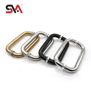 SVA-158/171/174K/174L Văn Phòng Tắm Khăn Giá H Đánh Máy Vòng Vuông Thang Thép Không Gỉ Trượt Cửa Kính Kéo Xử Lý - Product Image 1