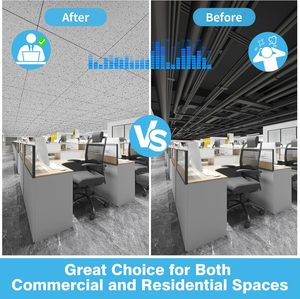 <span class=keywords><strong>Techo</strong></span> Acústico de Fibra Mineral de Diseño Moderno, Directo de Fábrica, de Alta Calidad, Forma Cuadrada, Impermeable, Ignífugo y Resistente al <span class=keywords><strong>Calor</strong></span> - Product Image 5