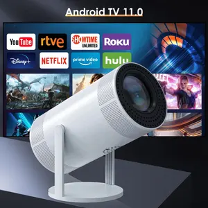 Projetor de vídeo para celular Android 11 Full HD, projetor portátil de vídeo em casa, sem fio, portátil, mini 4K, mais recente