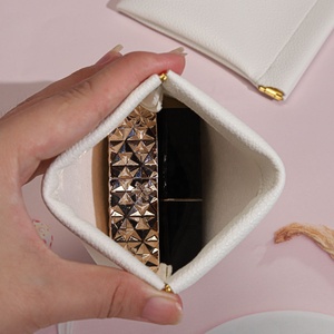 Pochette pour porte-monnaie en cuir PU personnalisé sérigraphié Mini <span class=keywords><strong>sac</strong></span> pour casque d'écoute en cuir pour femmes - Product Image 5