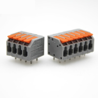 Bloc de bornes PCB sans vis, sans outil, câblage rapide, à levier, KF208R 2601, pas de 5,0 mm, 300 V, 16 A, câble de 2,5 mm, isolation PA66