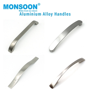 Furniture Hardware Household 64mm Half Moon Type <b>Handle</b> and Knobs Kitchen Cabinet Drawer <b>Door</b> Aluminum Alloy Edge <b>Pull</b> <b>Handle</b> - Product Image 6