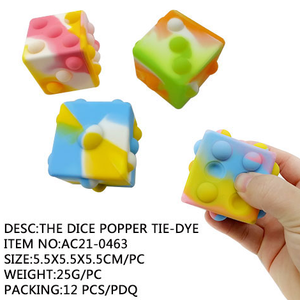 Jouet de décompression arc-en-ciel en Silicone sensoriel - Product Image 2