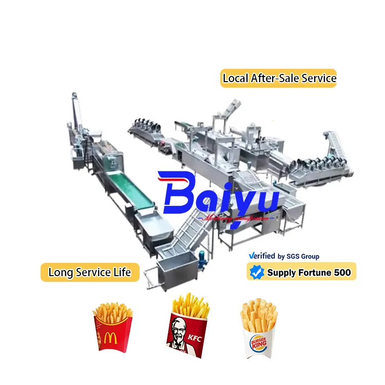 Baiyu Concurrerende Prijs Chips Maken Semi-Automatische Machine