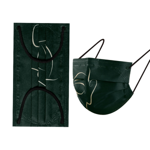 <span class=keywords><strong>Mascarillas</strong></span> Médicas Personalizadas <span class=keywords><strong>Negras</strong></span> de 3 Capas con Bandas Elásticas, Mascarilla Quirúrgica y con Filtro - Product Image 3