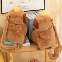 Offre Spéciale Creative Capybara Sacs À Dos En Peluche Unisexe Animaux En Peluche Jouets Sac 15-33cm Hauteur avec PP Coton Remplissage Enfants Sacs À Dos
