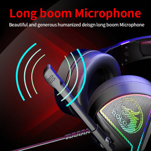Profesional 3,5/conexión USB 7,1 Surround Auriculares para juegos con cable RGB Iluminado Sonido estéreo Auriculares para juegos con micrófono - Product Image 4