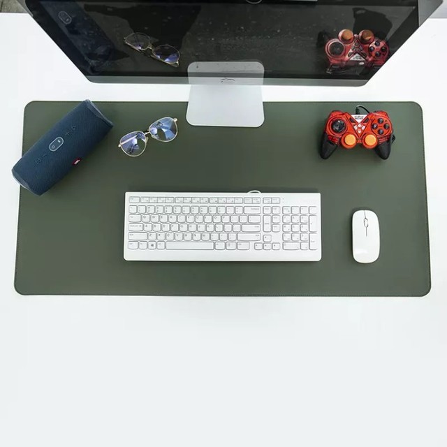 Customizable Color Size and Printing Dual Side Waterproof PU Leather Desk Mat for Office and Home