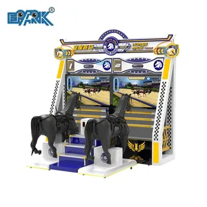Obral mesin permainan balap kuda, olahraga dalam ruangan dioperasikan koin arkade ganda