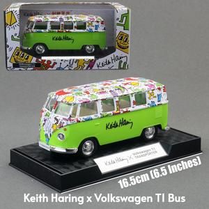 2025-08-RMZ 1:36 Keith Haring x <span class=keywords><strong>Maserati</strong></span> GT MC simulaciones coche juguete acústico-óptico Pullback para niños cumpleaños Metal - Product Image 4