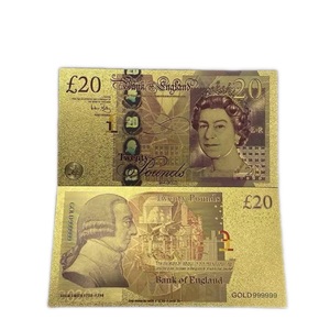Billete <span class=keywords><strong>de</strong></span> Banco <span class=keywords><strong>de</strong></span> Inglaterra 2026, 2 Libras, Chapado en Oro <span class=keywords><strong>de</strong></span> 24K, Grabado en Relieve, Hecho a Mano, Ecológico, <span class=keywords><strong>Billetes</strong></span> Conmemorativos para <span class=keywords><strong>Coleccionistas</strong></span> - Product Image 2