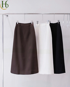 Minifalda de Mujer, Corte en A, Cintura Alta, Elegante, Tejido Sólido, Mezcla de Poliéster Transpirable, Moda OEM, Todas las Temporadas - Product Image 6