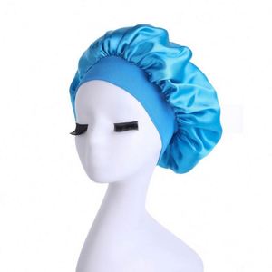 Bonnet de nuit unisexe 100% soie, bonnet de soin des cheveux, bonnet de douche confortable avec bande fleurie, quatre saisons, USA Mairun 56-58CM - Product Image 5