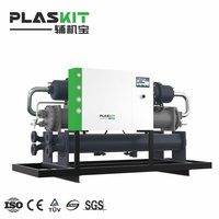 Refroidisseur automatique à double vis pour glycol, pour processus de production en usine chimique, fonctionnement fiable
