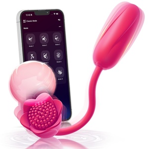 LetRock Double Flower Clitoral Stimulator Jump Egg Adult Sex Toys New Rose <b>Vibrator</b> Female Suction Rose Clitoris Masturbator - Product Image 1