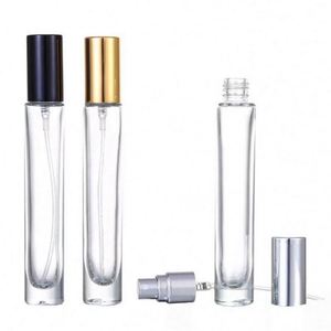 Flacon de parfum carré de 10 ml avec bouchon à vis, pompe pulvérisatrice, en verre transparent, mini format de voyage, emballage cosmétique OEM avec impression sur écran - Product Image 6