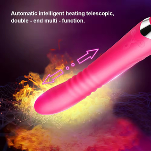 เครื่องกระตุ้นคลิตอริสแบบสองหัวยืดหดได้หลายความถี่ ขายดี ของเล่นทางเพศสำหรับผู้หญิง ไวเบรเตอร์แบบแท่ง - Product Image 5