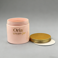Pot en plastique mat givré de luxe avec logo argenté 100ml 120ml 150ml pour cosmétiques, gommage corporel, beurre corporel, crème visage, masque capillaire