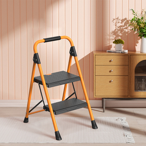 ANSI 225LB Wide <strong>Step</strong> <strong>Ladder</strong> <strong>Stools</strong> Household Folding <strong>Ladders</strong> Contemporary Metal <strong>Ladder</strong> - Product Image 2